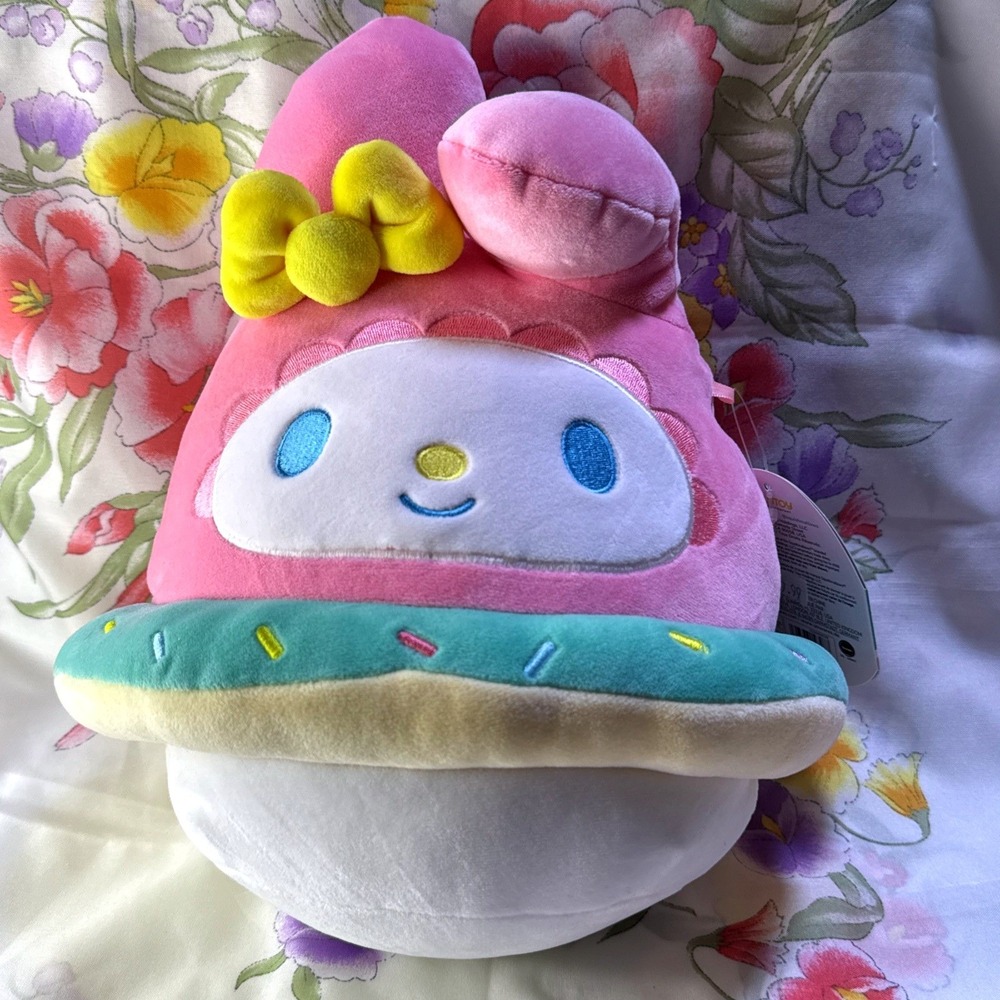 NWT Squishmallows My Melody 6.5" Sanrio Hello Kitty Friends Donut Plush
